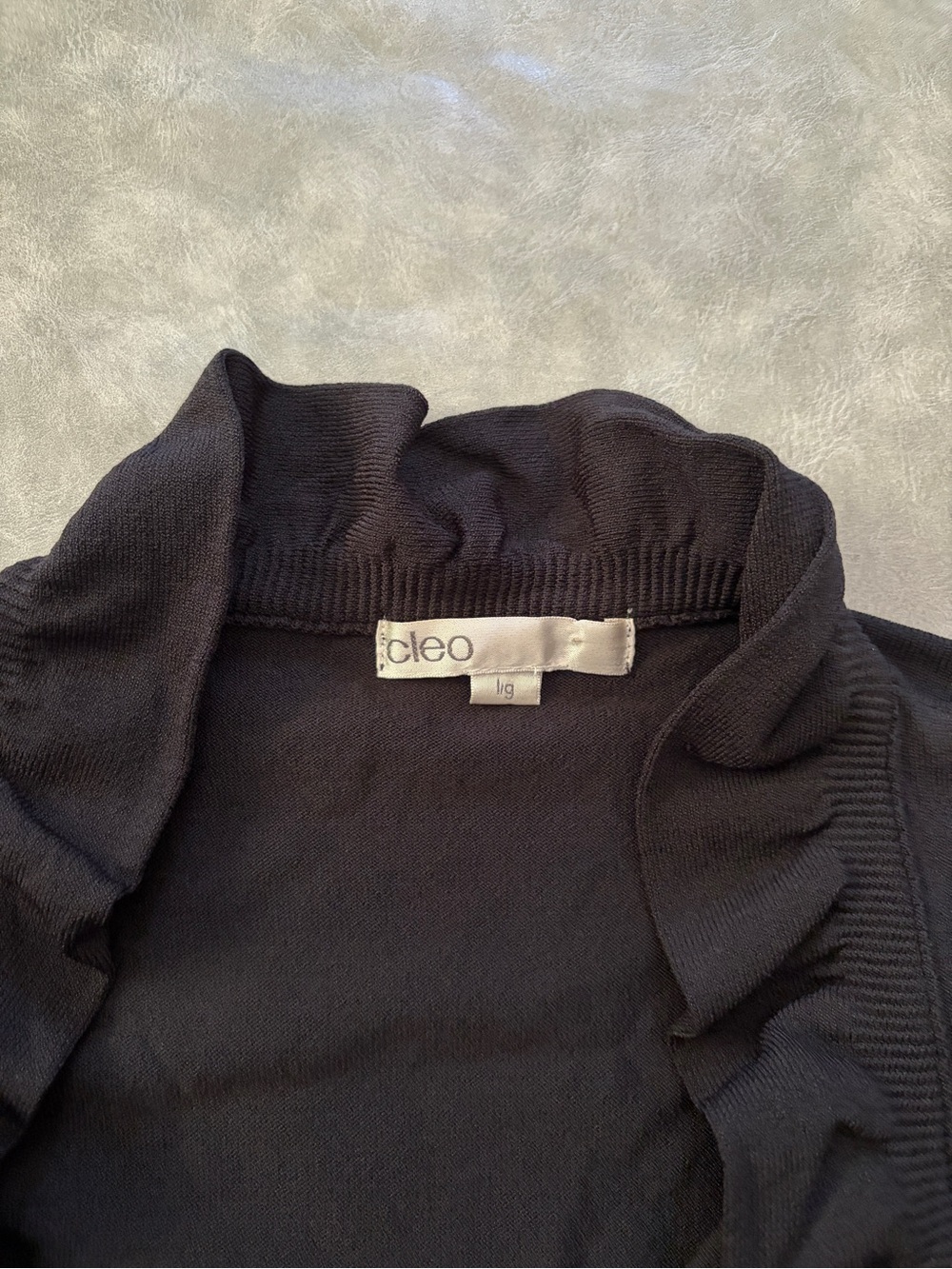 Y2K Black Ruffle Bolero Shrug Short Sleeve Top Whimsigoth 2000s - Picture 6 of 9